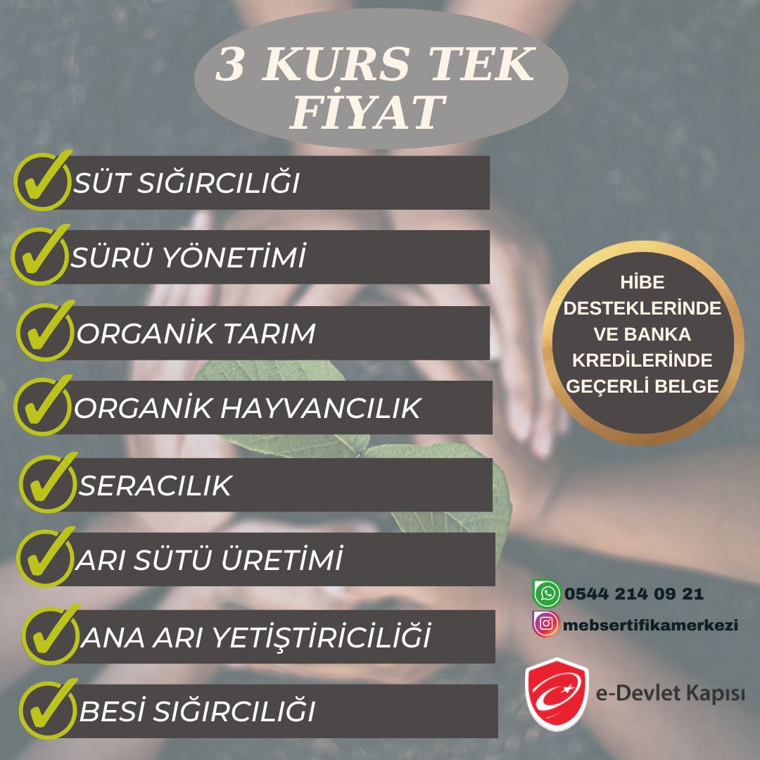 Yasal Müfredata Uygundur. Teşvik ve Hibe Başvurularında Kullanabilirsiniz.